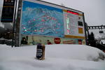 ビールと運行表示板